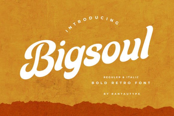Bigsoul: A Retro Script Font That Elevates Your Brand