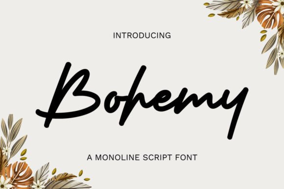 Bohemy: A Graceful Script Font for Modern Web Design Projects