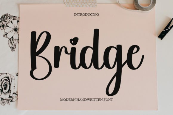 Bridge: A Handwritten Font with Timeless Elegance for Brand Designers