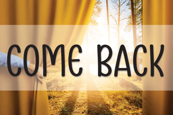 Come Back: A Handwritten Font That Invites Readers In