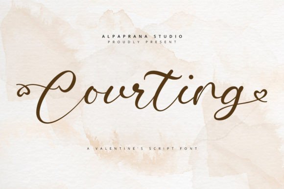 Courting Font: Romantic Script for Modern Web Design