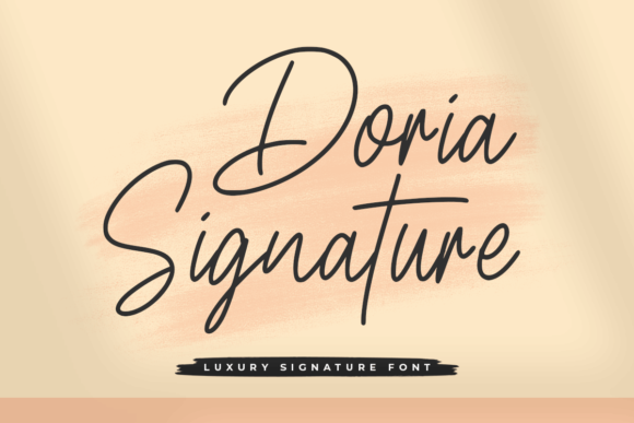 Doria Signature: A Stylish Script Font for Modern Branding Projects
