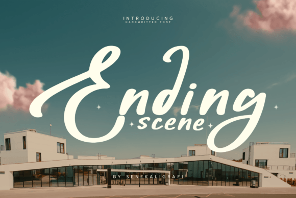 Ending Scene: A Playful Handwriting Font for Thoughtful Editorial Design