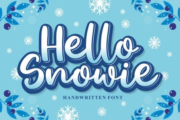 Hello Snowie: A Handwritten Font for Elegant Editorial Design