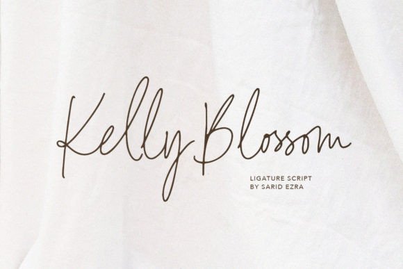 Kelly Blossom: A Modern Script Font for Digital Branding and Web Design