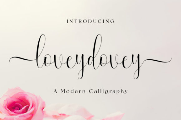 Loveydovey: A Handwritten Script Font That Elevates Your Craft Business