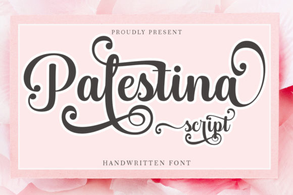 Palestina: A Playful Script Font for Creative Branding Projects