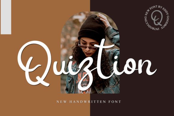 Quiztion: A Fresh Handwritten Font for Modern Editorial Design