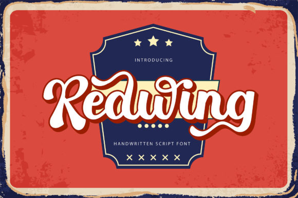 Redwing Font: A Retro Script for Digital Design Projects