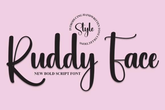 Ruddy Face Font: A Casual Handwritten Typeface for Business Branding