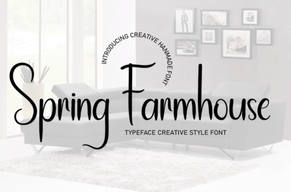 Spring Farmhouse: A Handwritten Font for Warm Digital Branding