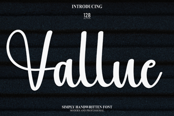 Vallue: A Handwritten Font That Elevates Your Craft and Product Designs