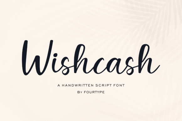 Wishcash: A Handwritten Font for Modern Editorial Design