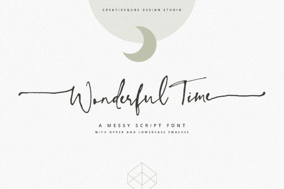 Wonderful Time: A Rustic Script Font That Brings Handmade Charm to Life
